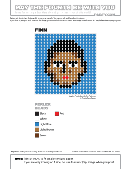 Finn Perler Pattern. /// We add new patterns to our blog every week! Click the URL and follow us to make sure you don't miss any! /// Star Wars perler, hama bead, cross-stitch, knitting, Lego, pixel pattern /// Note: Patterns are ©, and your work must include © if posted, and can not be sold. See blog for complete ©. #pixel #pixelart #perler #perlerbeads #hama #hamabeads #starwars #crossstitch #lego #knitting #mosaic #finn #theforceawakens maythefourthbewithyoupartyblog.com