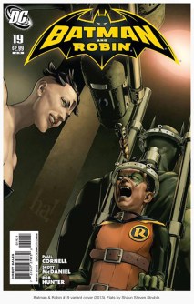 Batman and Robin cover #19 © Gene Ha /// We add new Star Wars posts to our blog every week! /// #starwars #theforceawakens #geneha #cosplay #drawing #starwarsart #batman #robin /// maythefourthbewithyoupartyblog.com