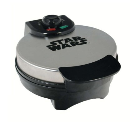 Death Star Waffle with TIE fighter and Bantha Milk/ Check out our blog for lots of Star Wars Party food recipes and downloadable labels! Great ideas for a Birthday Party or a May the Fourth be with you Party. / #starwars #starwarsparty #theforceawakens #maythefourthbewithyou #starwarsbirthday #starwarsfood #deathstar #waffle #wafflemaker #banthamilk #foodart #recipe #tiefighter #breakfast #rogueone/ maythefourthbewithyoupartyblog.com