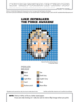 Luke Skywalker The Force Awakens Pattern. / We add new patterns every week! Click URL and follow us! / Star Wars perler, hama bead, cross-stitch, knitting, Lego, pixel pattern / Patterns are ©, your work must include © if posted & can not be sold. See blog for complete ©. #pixel #pixelart #perler #perlerbeads #hama #hamabeads #starwars #crossstitch #lego #knitting #mosaic #diy #luke #lukeskywalker #whereisluke #theforceawakens / maythefourthbewithyoupartyblog.com