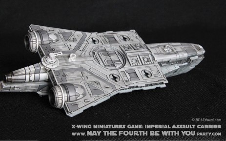 Star Wars X-Wing Miniatures Game: Rebels Imperial Assault Carrier Gozanti Class Cruiser /// We add new Star Wars fun on our blog every week! /// #starwars #theforceawakens #xwingminiaturesgame #boardgames #review #xwing #rebels #starwarsrebels #miniature #imperialassaultcarrier #gozanticlasscruiser /// maythefourthbewithyoupartyblog.com