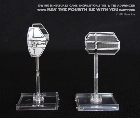 Star Wars X-Wing Miniatures Game: Inquisitors TIE and Darth Vaders TIE Advanced (TIE fighter) /// We add new Star Wars fun on our blog every week! /// #starwars #theforceawakens #xwingminiaturesgame #boardgames #review #xwing #rebels #starwarsrebels #miniature #tie #tieadvanced #inquisitorstie #tiefighter #darthvader #inquisitor /// maythefourthbewithyoupartyblog.com