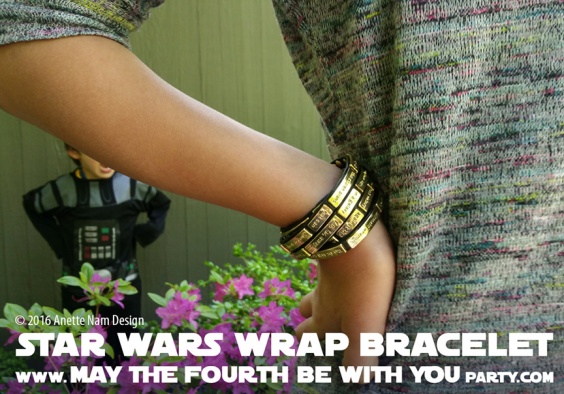 Star Wars Jewelry Crawl wrap Bracelet // We add new Star Wars posts to our blog every week! // #starwars #darthvader #anewhope #review #jewelry #bracelet #gift #loveandmadness /// maythefourthbewithyoupartyblog.com