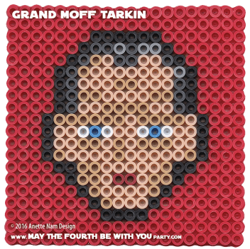 Grand Moff Tarkin Perler Pattern. // We add new patterns to our blog every week! Click URL and follow us to make sure you don't miss any! // Star Wars perler, hama bead, cross-stitch, knitting, Lego, pixel pattern // Note: Patterns are ©, and your work must include © if posted, and can not be sold. See blog for complete ©. #pixel #pixelart #perler #perlerbeads #hama #hamabeads #starwars #crossstitch #lego #knitting #mosaic #grandmofftarkin #anewhope #tarkin maythefourthbewithyoupartyblog.com