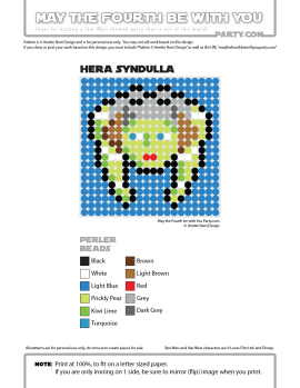 Hera Syndulla Perler Pattern / We add new patterns to our blog every week! Follow us to make sure you don't miss any! / Star Wars perler, hama bead, cross-stitch, knitting, Lego, pixel pattern / Patterns are ©. Your work must include © if posted, and can not be sold. See blog for complete ©. #pixel #pixelart #perler #perlerbeads #hama #hamabeads #artkal #fusebeads #starwars #crossstitch #lego #knitting #mosaic #herasyndulla #rebels #starwarsrebels maythefourthbewithyoupartyblog.com