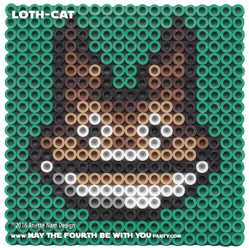 Loth Cat Perler Pattern / We add new patterns to our blog every week! Click URL and follow us to make sure you don't miss any! / Star Wars perler, hama bead, cross-stitch, knitting, Lego, pixel pattern / Note: Patterns are ©, and your work must include © if posted, and can not be sold. See blog for complete ©. #pixel #pixelart #perler #perlerbeads #hama #hamabeads #artkal #fusebeads #starwars #crossstitch #lego #knitting #mosaic #lothcat #rebels maythefourthbewithyoupartyblog.com