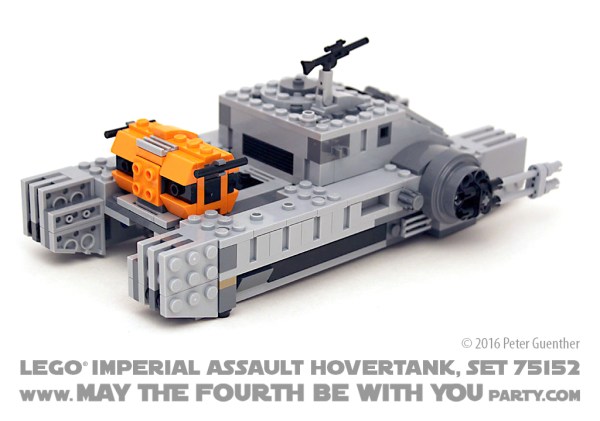 Star Wars Rogue One LEGO Imperial Assault Hovertank, Set 75152 /// We add new Star Wars fun on our blog every week! /// #starwars #rogueone #lego #minifig #imperialassaulthovertank #hovertank #review #starwarslego /// maythefourthbewithyoupartyblog.com