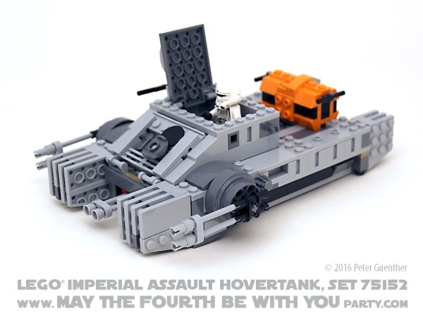 Star Wars Rogue One LEGO Imperial Assault Hovertank, Set 75152 /// We add new Star Wars fun on our blog every week! /// #starwars #rogueone #lego #minifig #imperialassaulthovertank #hovertank #review #starwarslego /// maythefourthbewithyoupartyblog.com