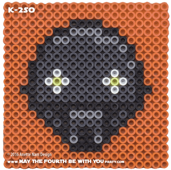 K-2SO Perler Pattern / We add new patterns every week! Follow us to make sure you don't miss any! / Star Wars perler, hama bead, cross-stitch, knitting, Lego, pixel pattern / Patterns are © Your work must include © if posted, and can not be sold. See blog for complete ©. #pixel #pixelart #perler #perlerbeads #hama #hamabeads #artkal #fusebeads #starwars #crossstitch #lego #knitting #mosaic #K-2SO #k2so#rogueone #pattern maythefourthbewithyoupartyblog.com